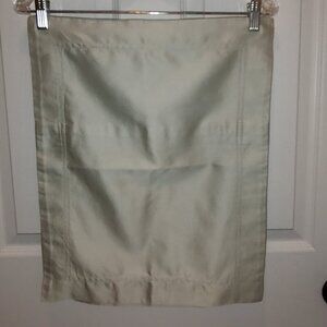 TWO SFERRA GIOTTO BOUDOIR SHAMS 600TC EGYPTIAN COTTON SATEEN 16x20 SEAMIST GRN